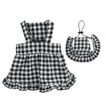 Dog Plaid Skirt with Hat Summer Outfit 2 | PricZone