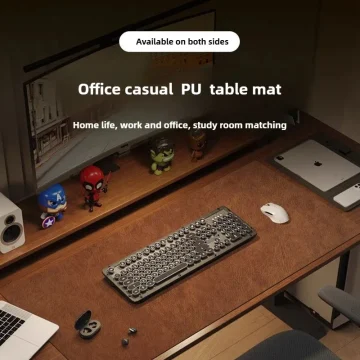 Retro Large PU Suede Mouse Pad Desk Mat 2 | PricZone