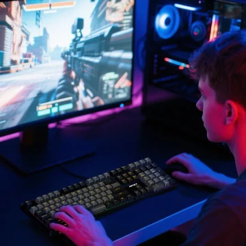 NPET 87 Keys RGB Mechanical Gaming Keyboard 2 | PricZone