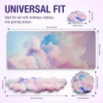 Cloud Wrist Rest and Mouse Pad Set with Coaster 5 | PricZone