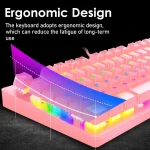 K2 Pink Blue Gaming Keyboard Mouse Set 2 | PricZone