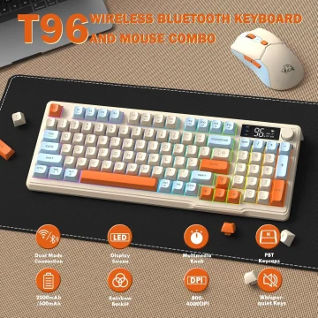 ZIYOU LANG T96 Wireless Gaming Keyboard Mouse Combo 1