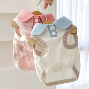 Summer Pet Dog Shirt Breathable Dog Clothes Fashion Puppy Vest Cute Solid Cat Shirt Soft Pet Costumes Chihuahua Dog Clothes 1 | PricZone