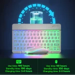 10 inch Backlit Bluetooth Keyboard and Mouse Combo 4 | PricZone