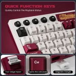 RK ROYAL KLUDGE M87 Gasket Wireless Mechanical Keyboard Hot Swappable Bluetooth24GUSB C Gaming Keyboard with TFT Color Screen 3 | PricZone