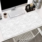 Large Gaming Mouse Pad Gamer Big Mouse Mat Computer Locking Edge MousePad 90x40cm Keyboard Desk Black and White Mice Pad 1 | PricZone