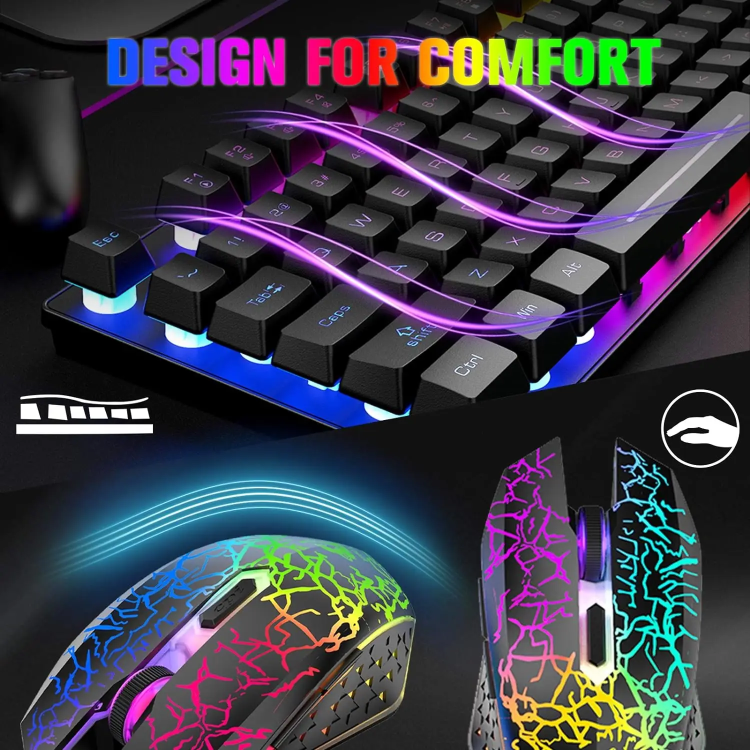T87 Wireless Gaming Keyboard Mouse Combo 5 | PricZone T87 Wireless Gaming Keyboard Mouse Combo 5 | PricZone