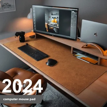 Retro Large PU Suede Mouse Pad Desk Mat 1 | PricZone