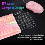K2 Pink Blue Gaming Keyboard Mouse Set 4 | PricZone