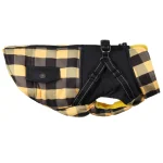 Plaid Winter Dog Jacket with Harness 5 | PricZone