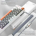 ZIYOU LANG T60 Wired Mechanical Gaming Keyboard and Mouse Combo Portable with Rainbow Backlit Honeycomb Mice Coiled 5 | PricZone