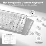 Transparent RGB Wireless Gaming Keyboard 4 | PricZone