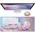 Cloud Wrist Rest and Mouse Pad Set with Coaster 1 | PricZone