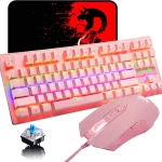 K2 Pink Blue Gaming Keyboard Mouse Set 1 | PricZone