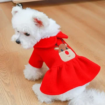 Warm Christmas Dog Skirt Dress 1 | PricZone