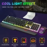 Wired Rainbow Backlit Gaming Keyboard 104 Key 6 | PricZone