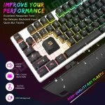Wired Rainbow Backlit Gaming Keyboard 104 Key 5 | PricZone