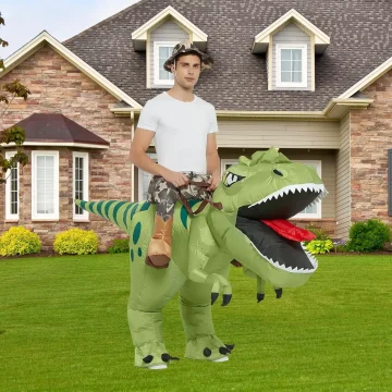 Adult Ride On Inflatable T Rex Costume 2 | PricZone