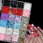 Mixed Nail Art Charms Set   Ribbons Bows Flowers 3 | PricZone