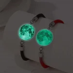 Luminous Sun Moon Couples Rope Bracelets Set 3 | PricZone