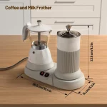 2 in 1 Espresso Maker with Milk Frother 2 | PricZone