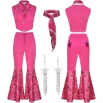 Rose Red Bell Bottoms Doll Inspired Costume Set 1 | PricZone