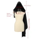 DAZCOS Renaissance Half Shoulder Cape Shawl Gothic 6 | PricZone