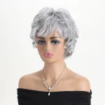 Colored Synthetic Long Straight Wig with Bangs 3 | PricZone