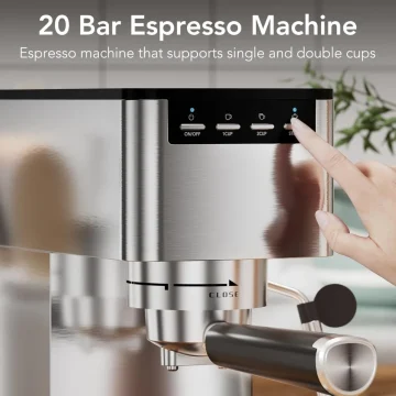 Compact 20 Bar Stainless Steel Espresso Maker 2 | PricZone