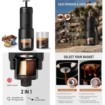 Portable 2 in 1 Espresso Coffee Maker 1 | PricZone