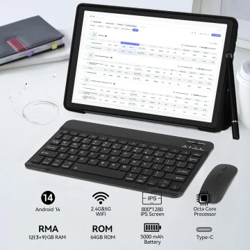A10L 10-Inch Android Tablet with Keyboard 2