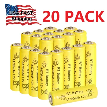 20PCS AA Ni-MH Rechargeable Batteries 14000mAh 1