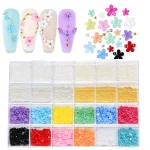 24 Grid 3D Flower Nail Charms Set 3 | PricZone