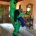 Green Alien Inflatable Costume for Adults 4 | PricZone