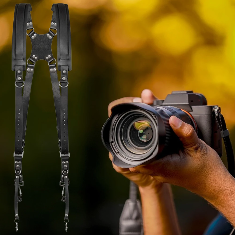 Adjustable Leather Dual Camera Strap 2 | PricZone Adjustable Leather Dual Camera Strap 2 | PricZone