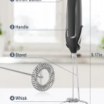 Electric Milk Frother Wand for Coffee Drinks 6 | PricZone