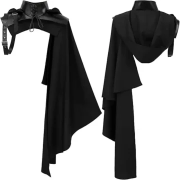 DAZCOS Renaissance Half Shoulder Cape Shawl Gothic 1