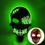 Glow LED Skull Pirate Mask for Halloween 2 | PricZone