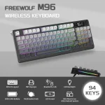 M96 Wireless RGB Gaming Keyboard Dual Mode 1 | PricZone