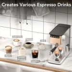 Compact 20 Bar Stainless Steel Espresso Maker 4 | PricZone