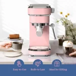 Pink 20 Bar Espresso Machine with Milk Frother 1 | PricZone