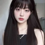 Black Synthetic Long Straight Wig with Bangs 5 | PricZone