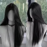 Long Straight Black Headband Lace Front Wig 1 | PricZone