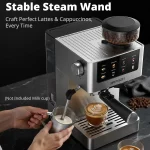 20 Bar Espresso Maker with Burr Grinder 4 | PricZone