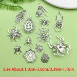 Antique Silver Halloween Charms 10 or 13pcs 2 | PricZone