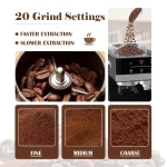 Bluebow 20 Bar Espresso Machine with Grinder 4 | PricZone