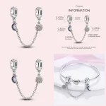 925 Sterling Safety Chain Clip for Charm Bracelets 2 | PricZone