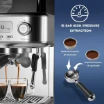 15 Bar Espresso Machine with LCD Milk Frother 5 | PricZone