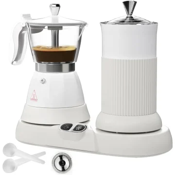 2 in 1 Espresso Maker with Milk Frother 1 | PricZone