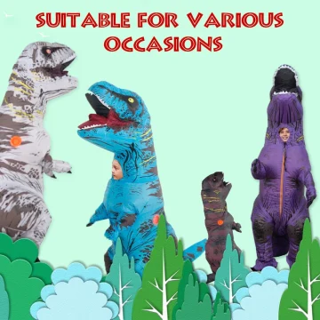 Kids T Rex Inflatable Dinosaur Mascot Costume 2